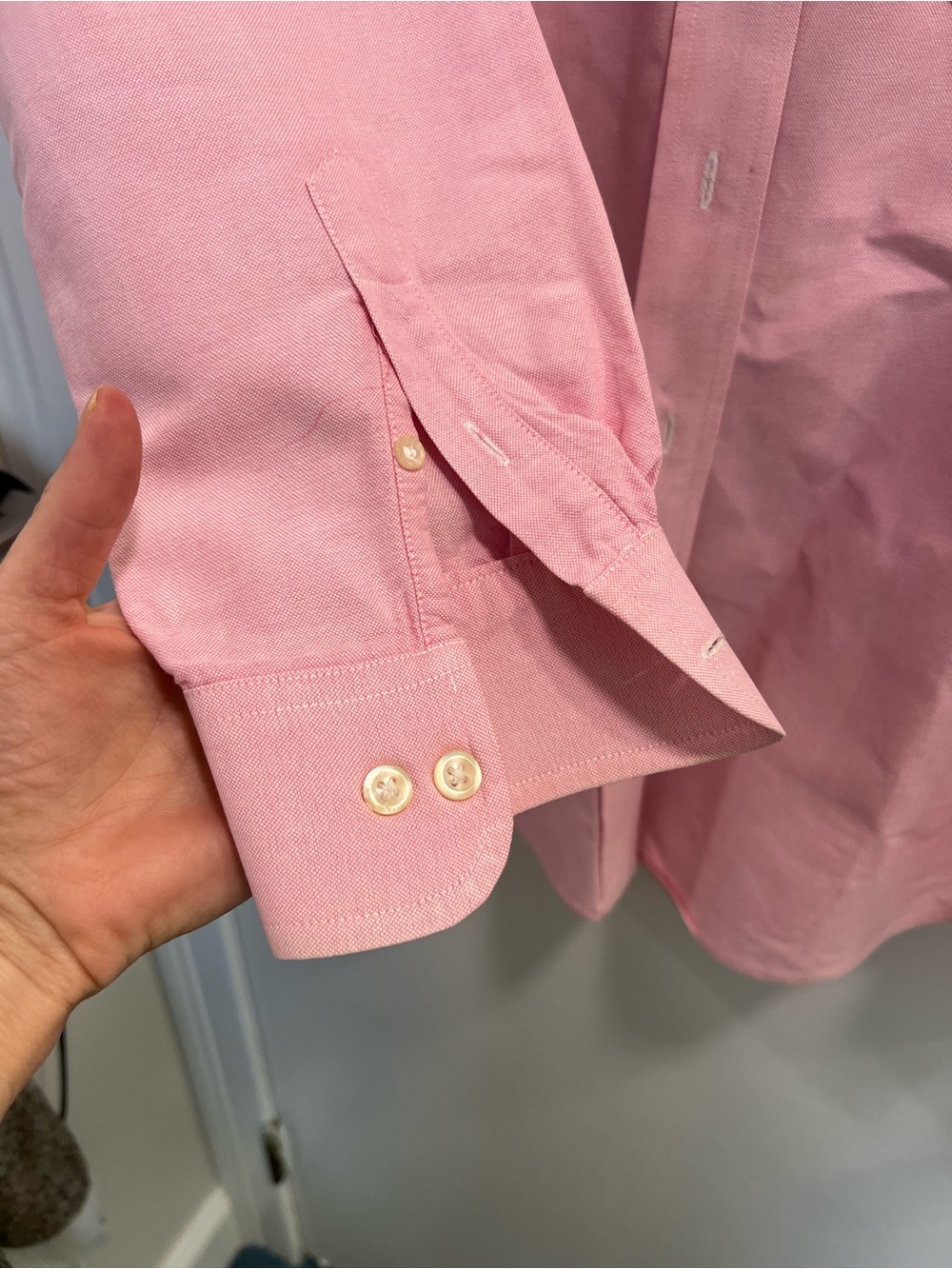 Ralph Lauren womens Pink Button-Down Shirt with Embroidered Crest size 12 - Picture 6 of 6